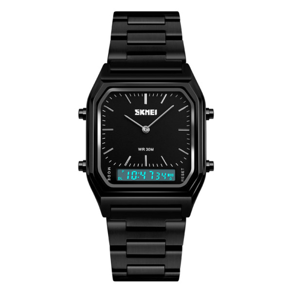 Женские часы Skmei 1220BK Black с металлическим браслетом