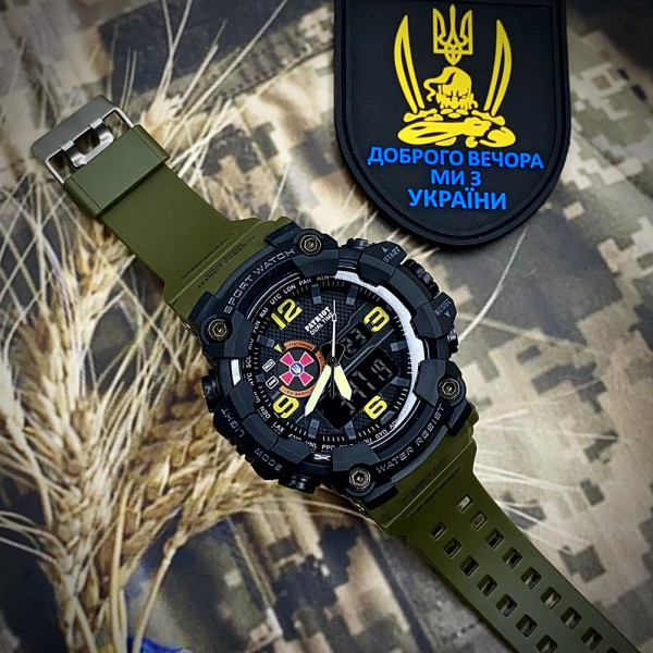 Тактические наручные часы Patriot 002AGSU ВСУ с водозащитой 5 ATM