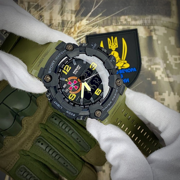 Тактические наручные часы Patriot 002AGSU ВСУ с водозащитой 5 ATM