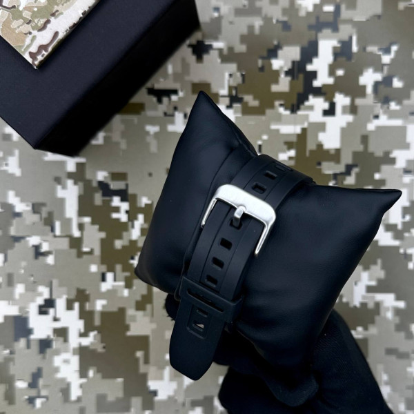 Чоловічий електронний тактичний годинник Patriot 010BKUAGD 5 ATM чорний