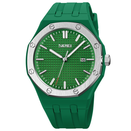 Мужские часы Skmei 9299GN Green кварцевые с люминесценцией