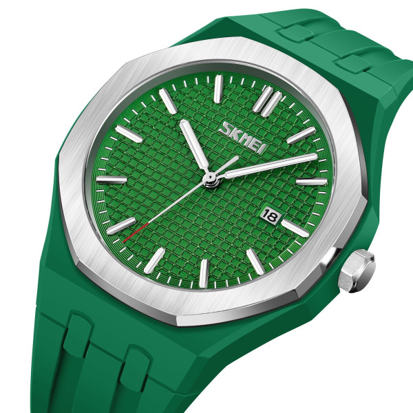 Чоловічий годинник Skmei 9299GN Green кварцовий із люмінесценцією
