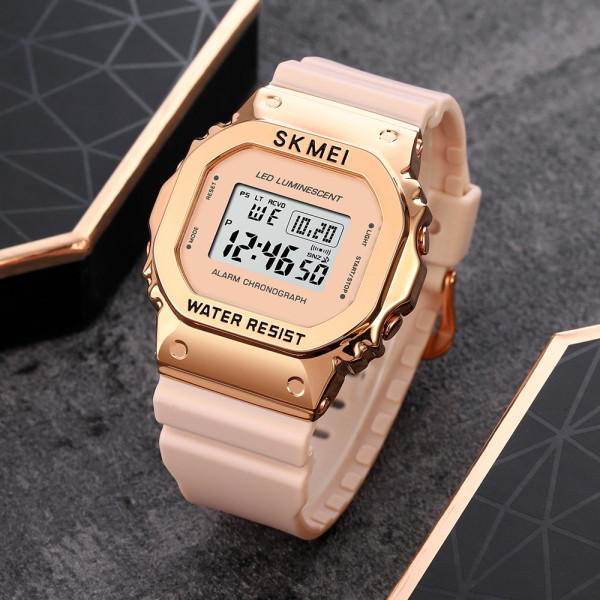 Жіночий спортивний годинник Skmei 1851PK Pink з водозахистом 3 ATM