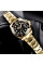 Механические мужские часы Pagani Design PD-1661 Gold-Black 10 ATM сапфир