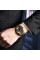 Механические мужские часы Pagani Design PD-1661 Gold-Black 10 ATM сапфир