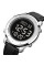 Чоловічий годинник Skmei 1864LSIBK Silver-Black Leather