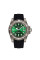 Жіночий годинник Sanda 9007 Black-Green з каучуковим ремінцем 5 ATM