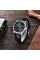 Чоловічий годинник Pagani Design PD-1689 Silver-Black шкіряний сапфір 20 ATM
