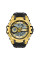 Мужские спортивные часы Sanda 6015 Black-Gold 5 ATM с подсветкой