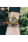 Мужские спортивные часы Sanda 6015 Black-Gold 5 ATM с подсветкой