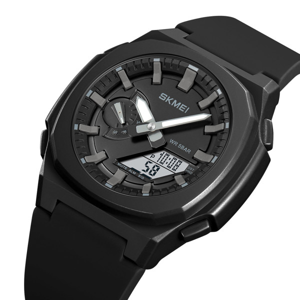 Мужские часы Skmei 2091BKGYWT Black-Grey White тактические водонепроницаемые