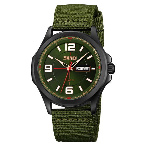 Чоловічий годинник Skmei 9315AG Army Green тактичний кварцовий