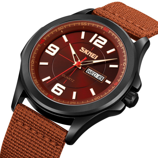 Мужские тактические часы Skmei 9315BN Brown с люминесценцией