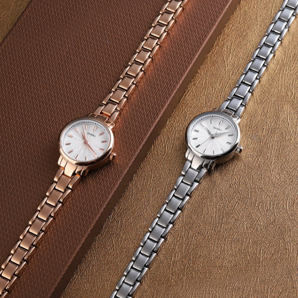 Женские часы Skmei 1410SI Silver на металлическом браслете