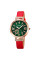 Женские часы Skmei 1977RD Red с кожаным корешком и люминесценцией