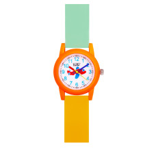 Детские кварцевые часы Better 002 Plane Orange-White с силиконовым корешком