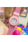 Детские кварцевые часы Better 004 Pink-White на силиконовом корешке