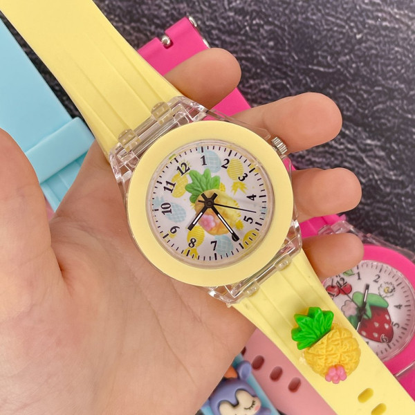 Дитячий годинник Better 005 Pineapple кварцовий із силіконовим ремінцем