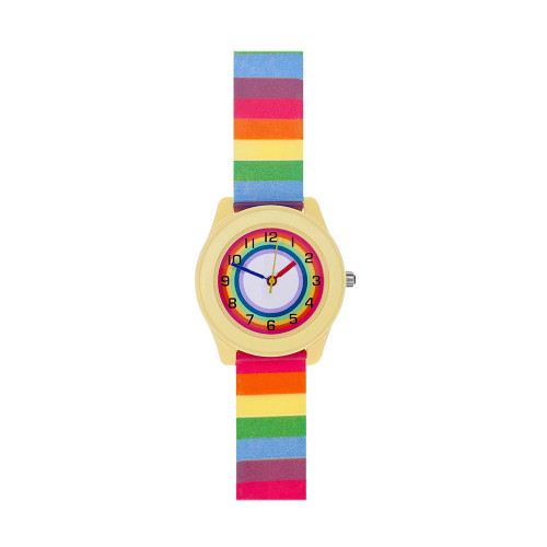 Дитячий кварцовий годинник Better 003 із силіконовим ремінцем Rainbow Yellow