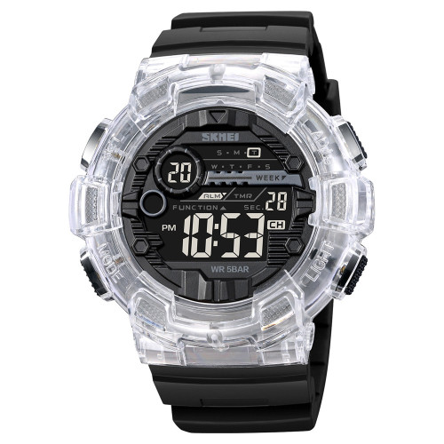 Мужские электронные спортивные часы Skmei 2110WT White 5 ATM