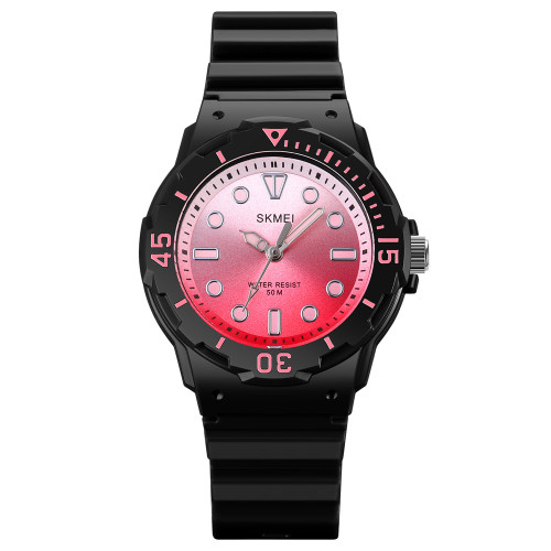 Дитячий годинник Skmei 2012BKPK Black-Pink, водозахист 5 ATM