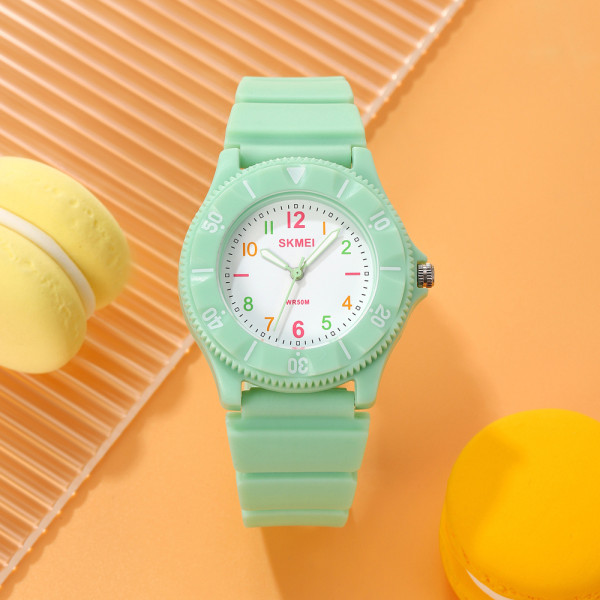 Дитячий годинник Skmei 2151GN Green каучуковий з водозахистом 5 ATM