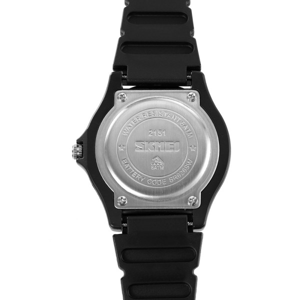 Дитячий годинник Skmei 2151BK Black кварцовий водонепроникний 5 ATM чорний