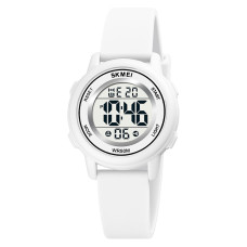 Детские электронные часы Skmei 1721WT White 5 ATM белые