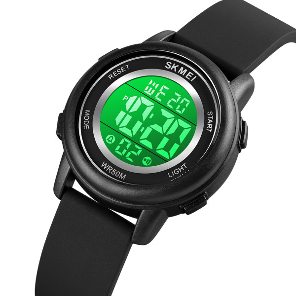 Дитячий електронний годинник Skmei 1721BK Black з водозахистом 5 ATM