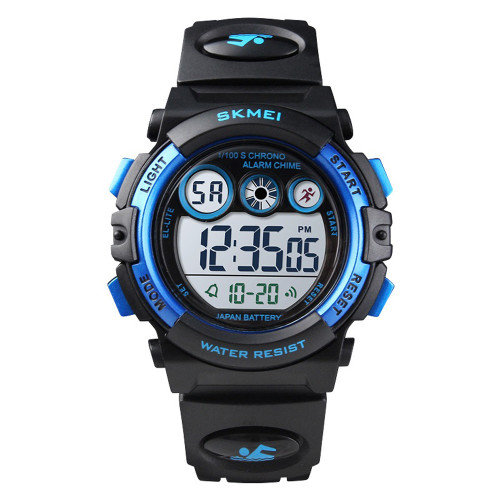 Дитячий електронний годинник Skmei 1451BKBU Black-Blue з водозахистом 5 ATM