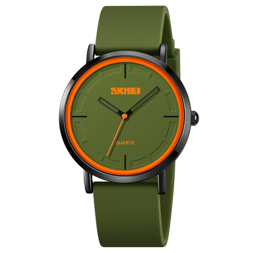 Часы Skmei 2050AG Army Green кварцевые с каучуковым ремешком