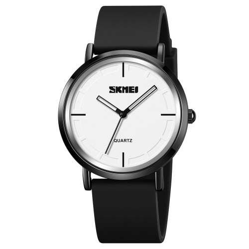 Наручные часы Skmei 2050BKWT Black-White унисекс каучуковый ремешок 3 ATM