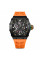 Чоловічий годинник Pagani Design PD-1738 Black-Orange сапфірове скло 5 ATM