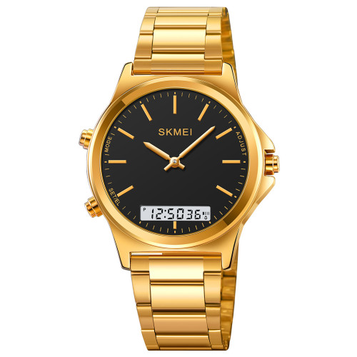 Чоловічий годинник Skmei 2120GDBK Gold-Black стрілково-електронний