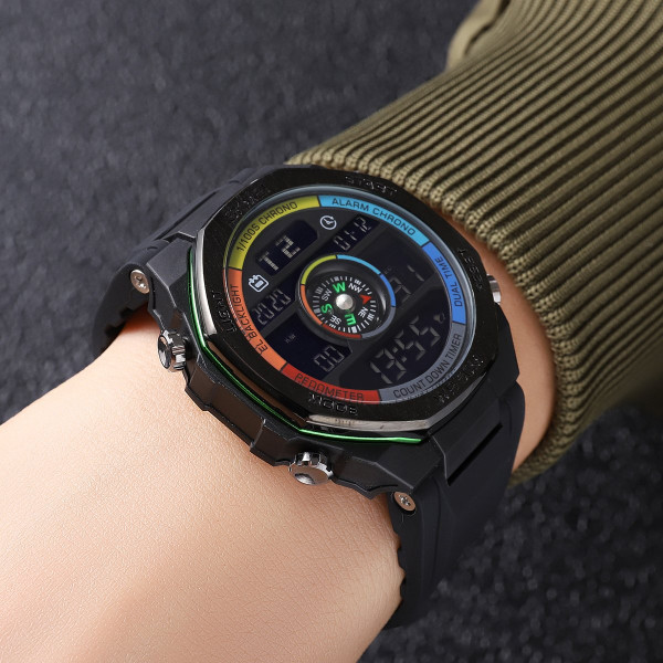 Мужские спортивные электронные часы Skmei 2209CLGN 5 ATM Colorful-Green