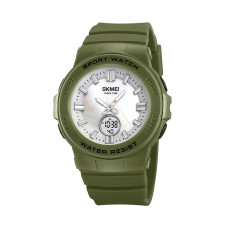 Женские спортивные часы Skmei 2125AG Army green с водозащитой 5 ATM