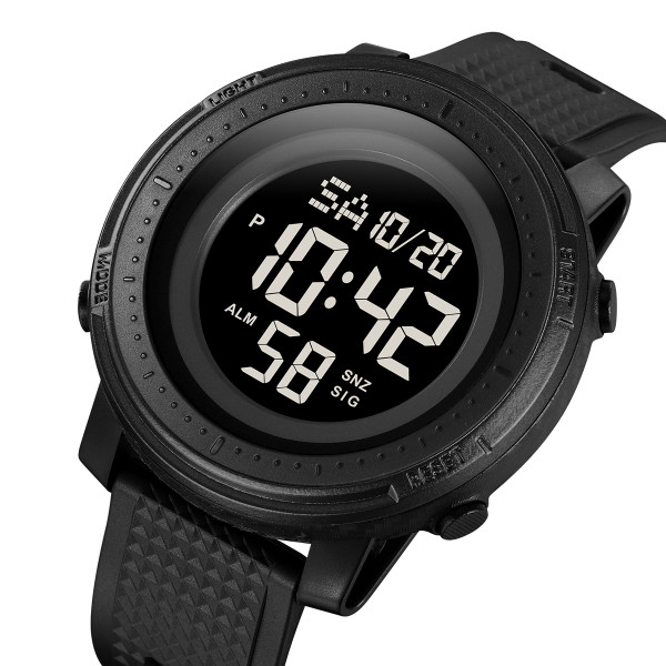 Мужские электронные часы Skmei 2215BK Black 5 ATM