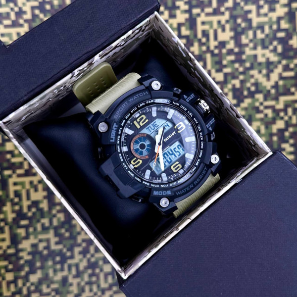Годинник наручний Patriot 012KH Khaki тактичний водонепроникний 5 ATM
