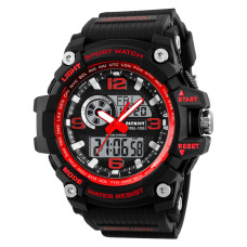Мужские наручные часы Patriot 012RD Black-Red с подсветкой 5 ATM