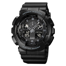 Мужские тактические часы Patriot 007BK Black водонепроницаемые 5 ATM