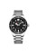 Мужские кварцевые часы Curren 8450 Silver-Black со стальным браслетом