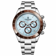 Чоловічий годинник Pagani Design PD-1644 Silver-Blue з сапфіровим склом 10 ATM