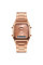 Женские часы Skmei 1220RG Rose Gold с двойным циферблатом и подсветкой
