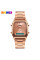 Женские часы Skmei 1220RG Rose Gold с двойным циферблатом и подсветкой