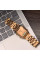 Женские часы Skmei 1220RG Rose Gold с двойным циферблатом и подсветкой