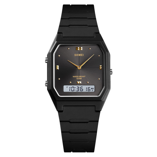 Женские часы Skmei 1604BKBK Black водонепроницаемые 5 ATM черные