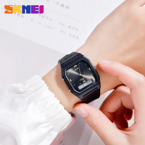 Жіночий годинник Skmei 1604BKBK Black водонепроникний 5 ATM чорний