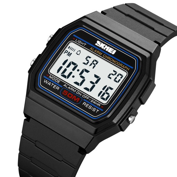 Мужские электронные часы Skmei 2042BKWT Black-White с водозащитой 5 ATM