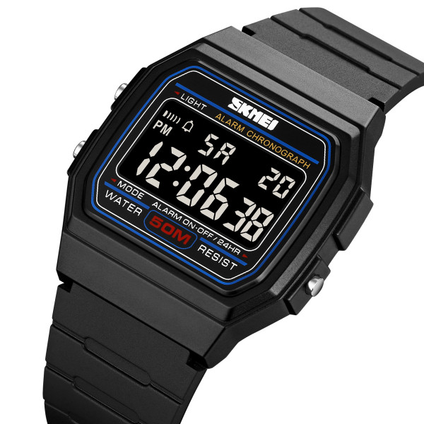 Мужские электронные часы Skmei 2042BKBK Black 5 ATM
