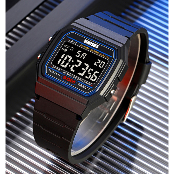 Мужские электронные часы Skmei 2042BKBK Black 5 ATM